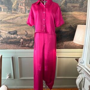 House of Harlow 1960 Fuchsia Shirt and pant set